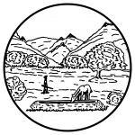 Hartslong logo line drawing black and white